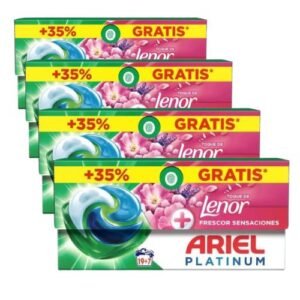 Ariel Platinum Toque Lenor Sensaciones Pack Ahorro 4 x 26 Cápsulas